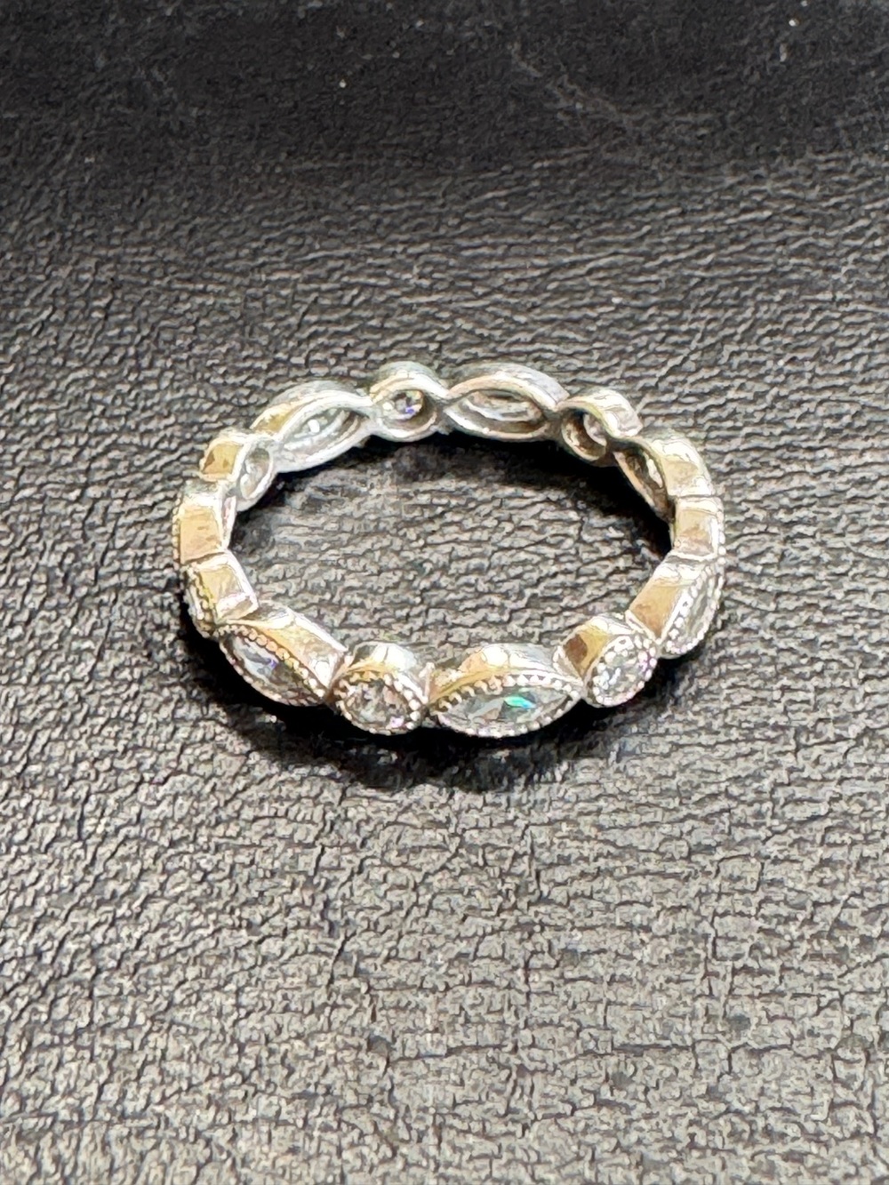 Pandora Alluring Marquise Eternity Band Size 9 Retired - Picture 3 of 8